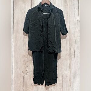 & Other Stories Gray Two Piece Set Size Small